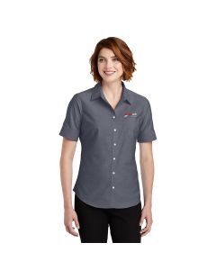 Ladies Short Sleeve Oxford