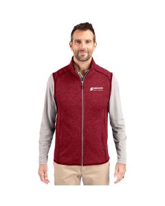 Cutter & Buck Men's Mainsail Sweater-Knit Full Zip Vest